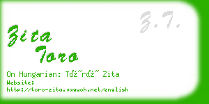 zita toro business card
